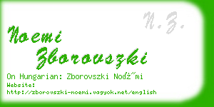 noemi zborovszki business card